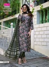 Kanika Vol 1 By Diya Trends Vertican Surat Kurti With Bottom Dupatta Wholesale Market